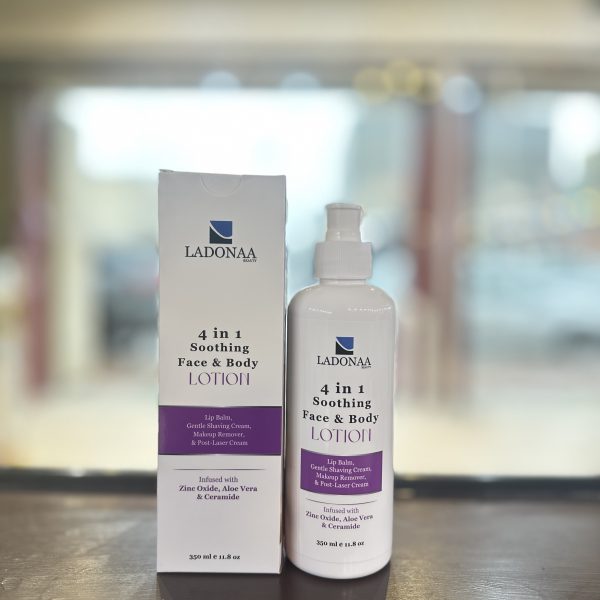 LADONAA 4 in 1 Soothing Face & Body Lotion 350ml | لادونا لوشن 4 في 1 مهدئ للوجه والجسم 350مل