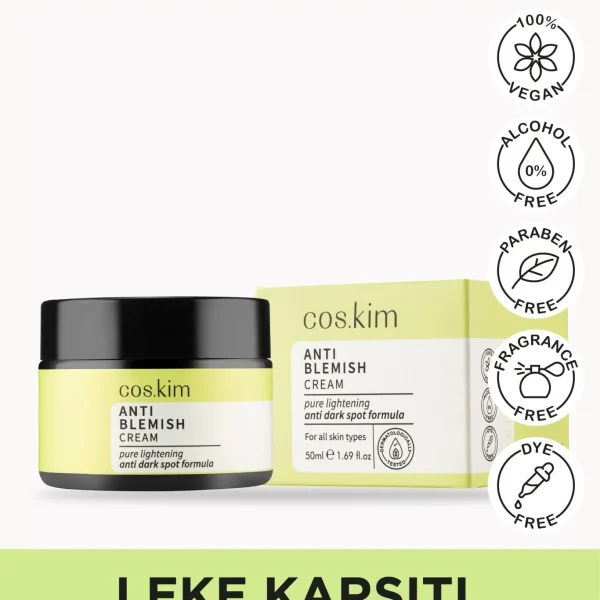 Coskim Anti Blemish and Pore Tightening Brightening Cream   50ml | كوسكيم كريم لتفتيح البشرة ومكافحة الشوائب وتضييق المسام   50 مل