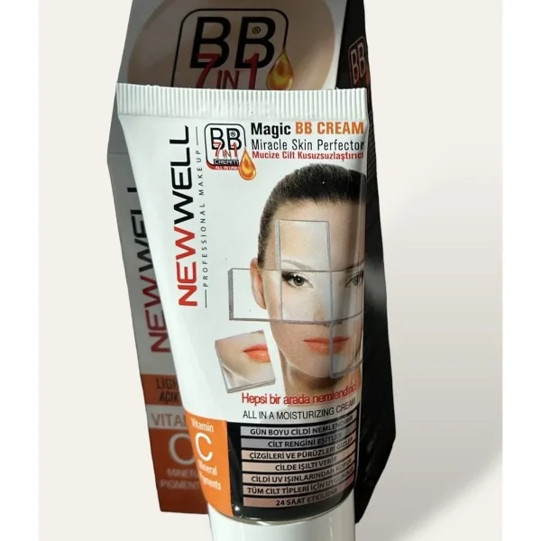 NEW WELL BB Magic Cream with Vitamin C 7 in   50ml | نيو ويل بي بي كريم بفيتامين سي   50 مل