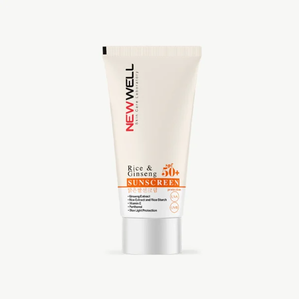 New Well Rice & Ginseng Sunscreen SPF 50+   50 ml | نيو ويل واقي الشمس بالأرز والجنسنغ بعامل حماية 50+   50 مل