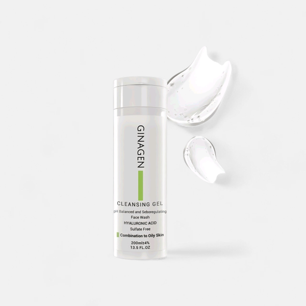 GINAGEN CLEANSING GEL Combination to Oily SKIN 200ML / غسول جل للبشره الدهنية و المختلطة جيناجين