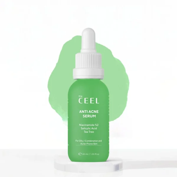 The CEEL Anti Acne Serum Niacinamide Elargonium Graveolens Tea Tree   30ml | ذا سيل سيروم للحب بزيت شجرة الشاي والنياسيناميد   30 مل