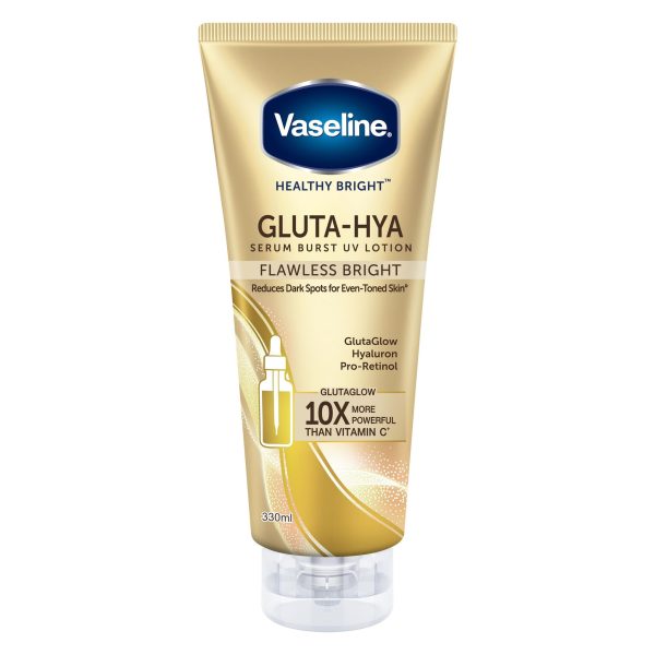 Vaseline Gluta Hya Serum Burst Lotion Flawless Bright 300ml فازلين جلوتا هيا سيروم فورست لوشن