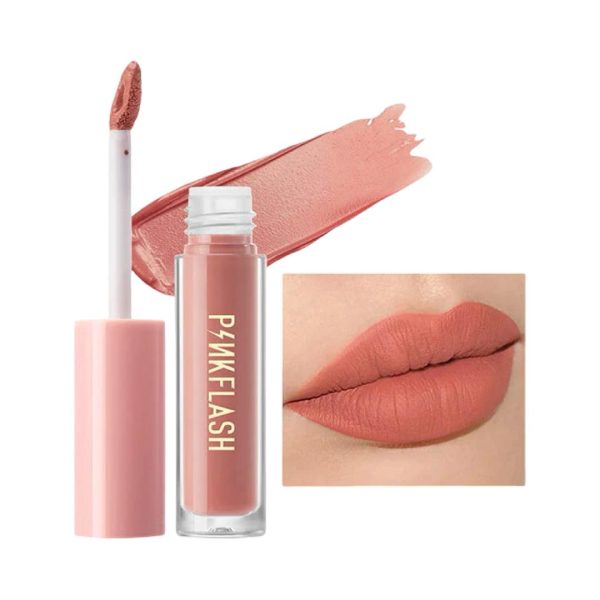 Pink Flash   Lasting Matte Lip Cream N01 / احمر شفاه بنك فلاش