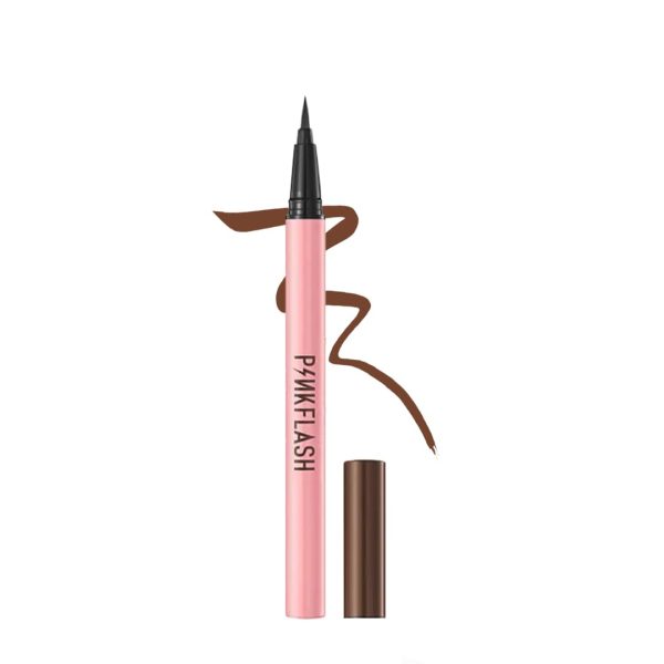 Pink flash liquid eye liner  brown / ايلاينر السائل من بنك فلاش لون بني