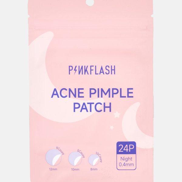 Pink flash acne pimple patches night/ لصقات الحبوب الليليه