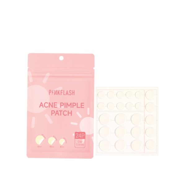 Pink flash acne pimple patches day / لصقات الحبوب النهارية