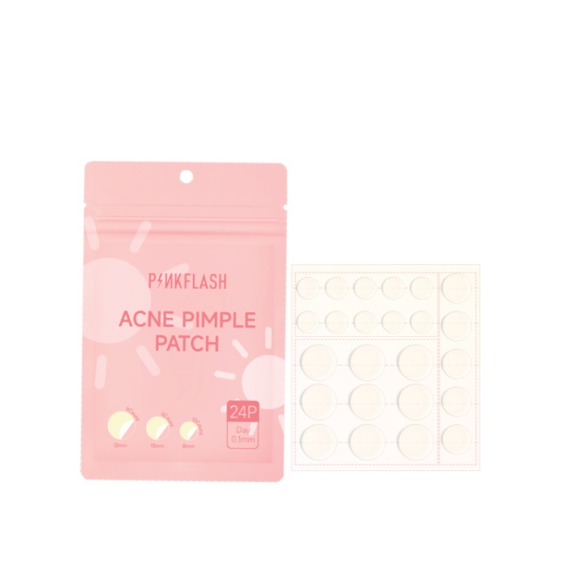 Pink flash acne pimple patches day / لصقات الحبوب النهارية