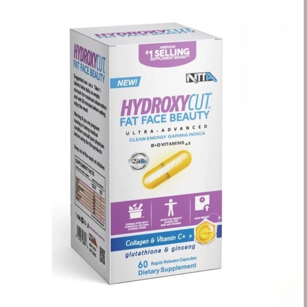 Hydroxycut fat face beauty ultra advancd  60 cap / كبسول مسمن للوجه