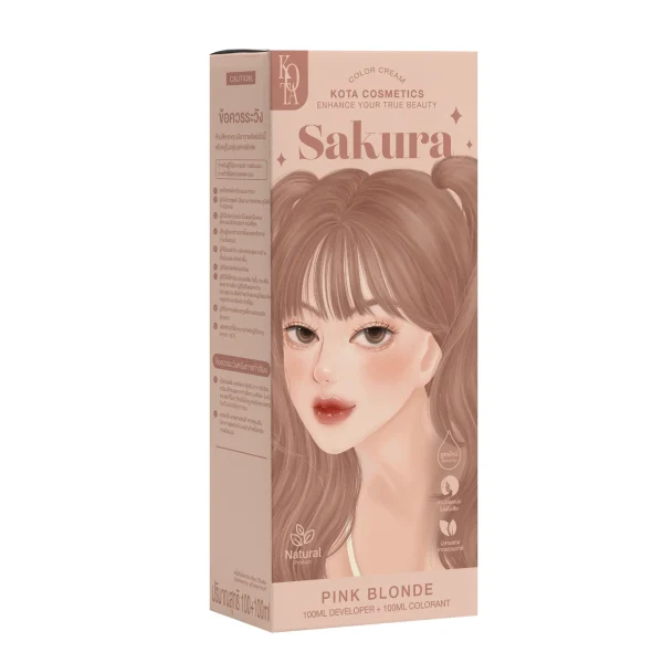 صبغة كوتا العضوية أشقر وردي / Kota Color Cream sakura