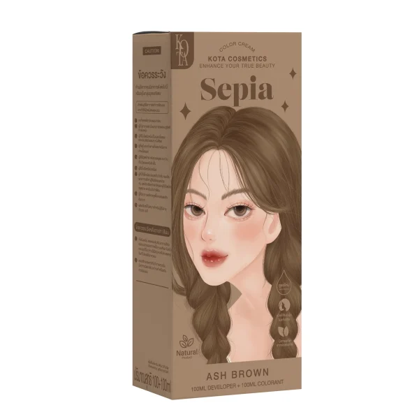 صبغة كوتا العضوية بني رمادي داكن/ Kota Color Cream sepia