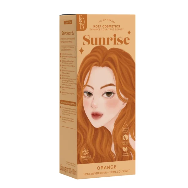 صبغة كوتا العضوية برتقالي / Kota Color Cream sunrise