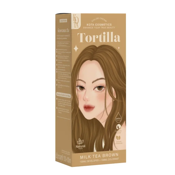 صبغة كوتا العضوية لون بني شاي بالحليب / Kota Color Cream torille