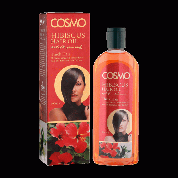 Cosmo Hibiscus Hair Oil 300ml / زيت شعر الكركديه من كوزمو