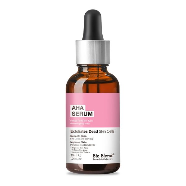 Bio blend aha serum 30 ml/ سيرم التقشير وتجديد البشرة بالاحماض من بايو بلند