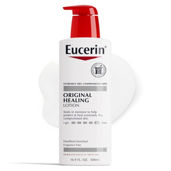 Eucerin ORIGINAL HEALING Lotion for Extremely Dry, Compromised Skin  500ml / مرطب الجسم المرمم للجلد الجاف من يوسرين