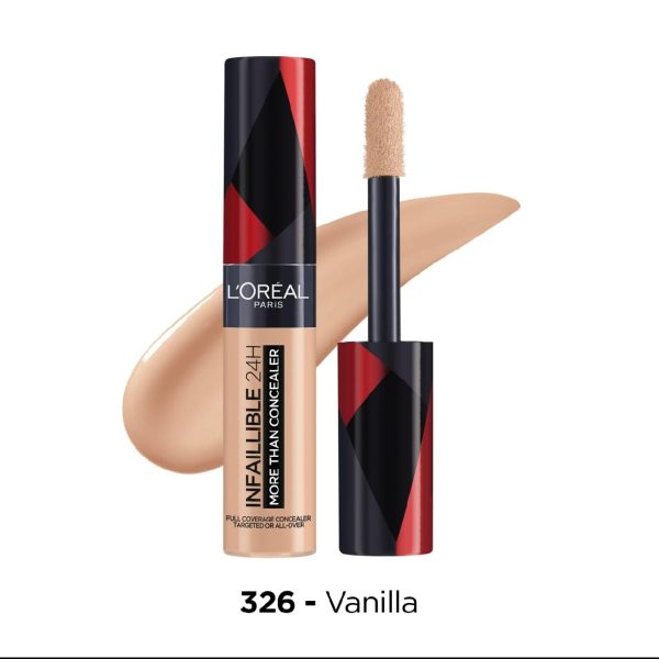 L'Oréal Paris Infallible 24h More Than Concealer 326 vanilla  11ml /  لوريال باريس إنفاليبل 24 ساعة مور ذان كونسيلر 326 فانيلا  11 مل