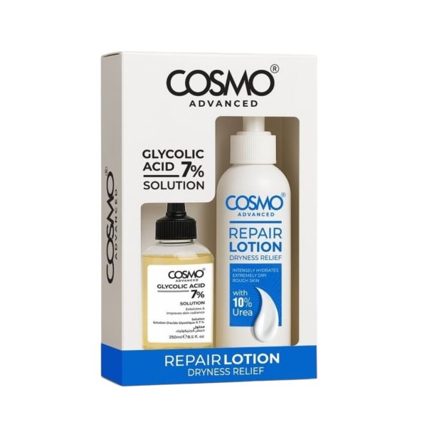 COSMO Advanced Exfoliate & Hydrate Set / ثنائي التجديد والإصلاح Renew + Repair