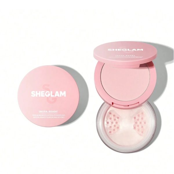 Sheglam Insta Ready Face & Under Eye Setting Powder Duo / بودرة تثبيت الوجه ومنطقة تحت العين ثنائية اللون
