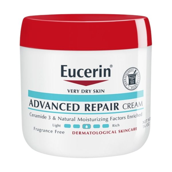 Eucerin Advanced Repair Cream for Very Dry Skin  Jar   454g / مرمم الجلد الجاف جدا من يوسرين