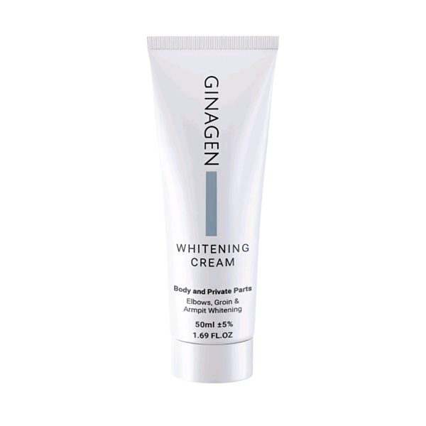 GINAGEN WHITENING CREAM  Body and Private Parts WHITENING   50ml / كريم معالج للمناطق الداكنه في الجسم والمناطق الحساسه