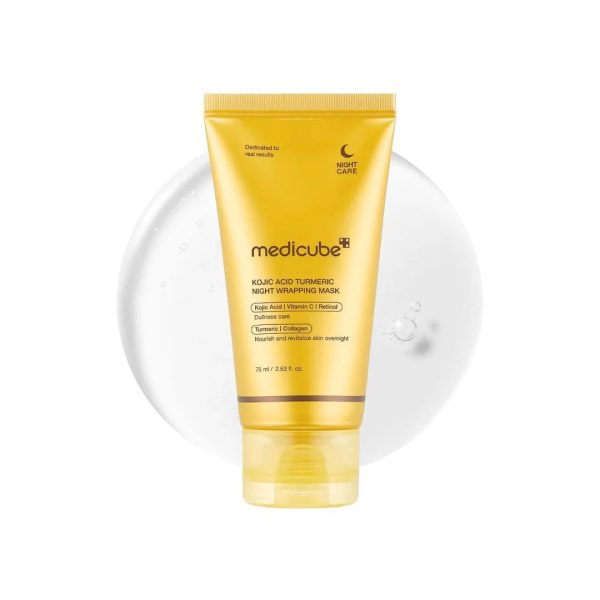 ماسك ليلي كوجيك اسيد ميدكيوب   75مل | Medicube kojic acid turmeric night wrapping mask