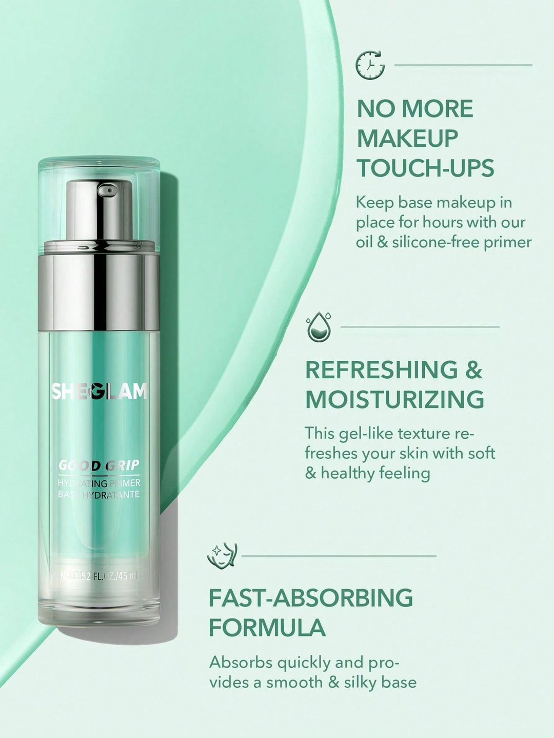 SHEGLAM Good Grip Hydrating Primer 45ml | شيكلام برايمر مرطب 45 مل الصورة 2