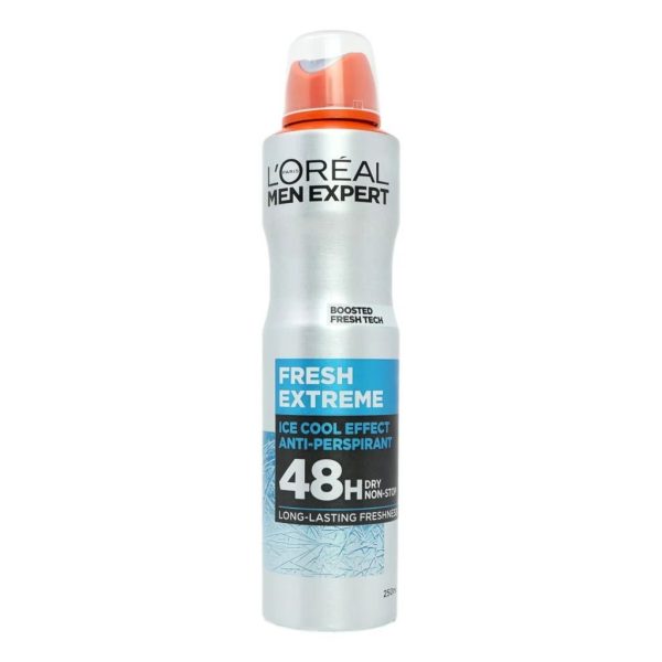 LOREAL PARIS MEN EXPERT FRESH EXTREME 48H SPRAY DEODORANT ICE COOL EFFECT / لوريال باريس مين إكسبرت فريش إكستريم بخاخ مزيل العرق