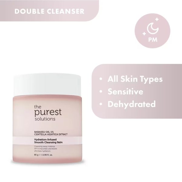 The Purest Babassu Oil 1% & Centella Asiatica Extract Cleansing Balm – 85g /بلسم تنظيف البشرة من بيورست