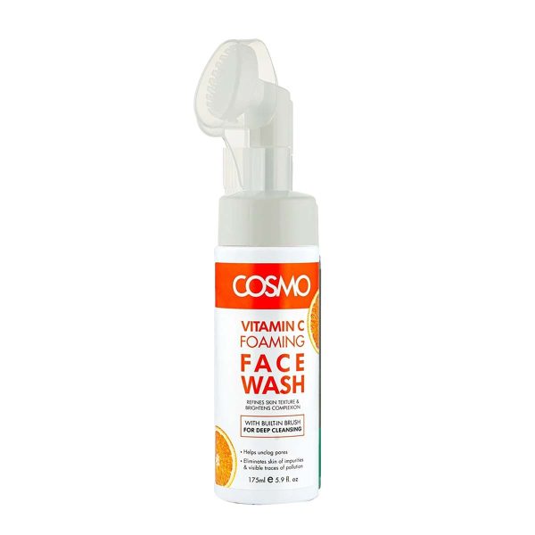 Cosmo vitamin c foaming face wash 175ml / غسول فوم للبشره بخلاصة فيتامين سي من كوزمو