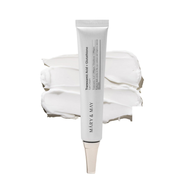 MARY & MAY Tranexamic Acid + Glutathione Eye Cream – كريم تفتيح محيط العين