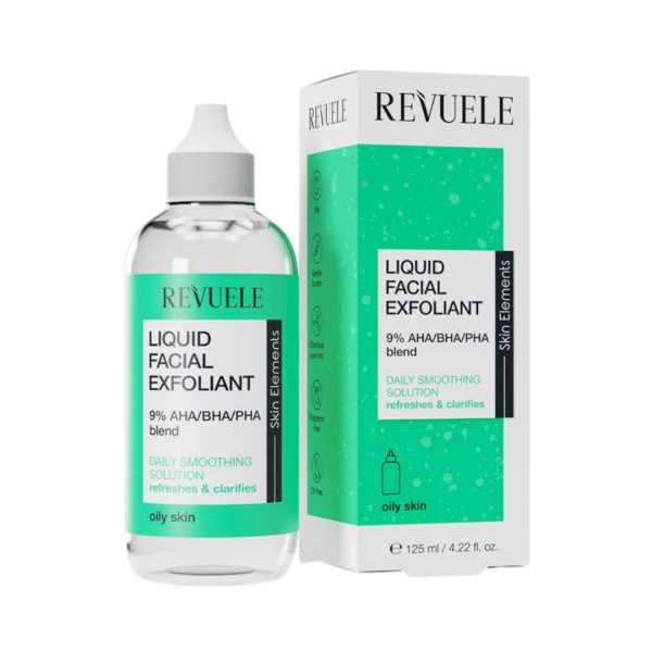 Revuele Liquid Facial Exfoliant 9% AHA/BHA/PHA Blend – تونر مقشر من ريفولي للبشرة الدهنية