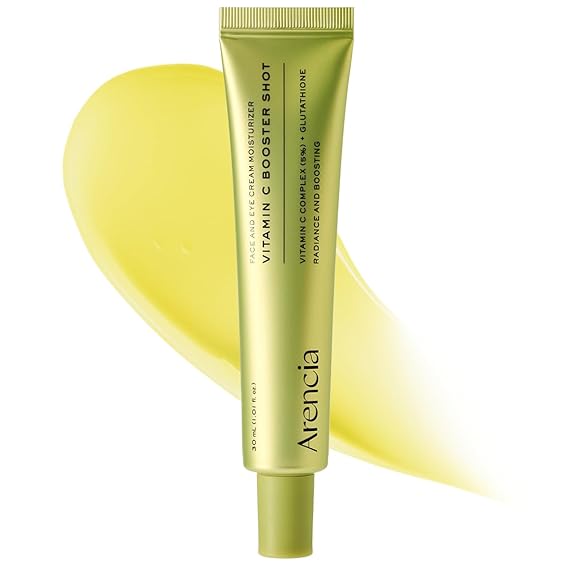 Arencia Vitamin C Booster Shot – Face & Eye Cream Moisturizer (30ml) / كريم مرطب للوجه وحول العين بفيتامين سي من أرينسيا