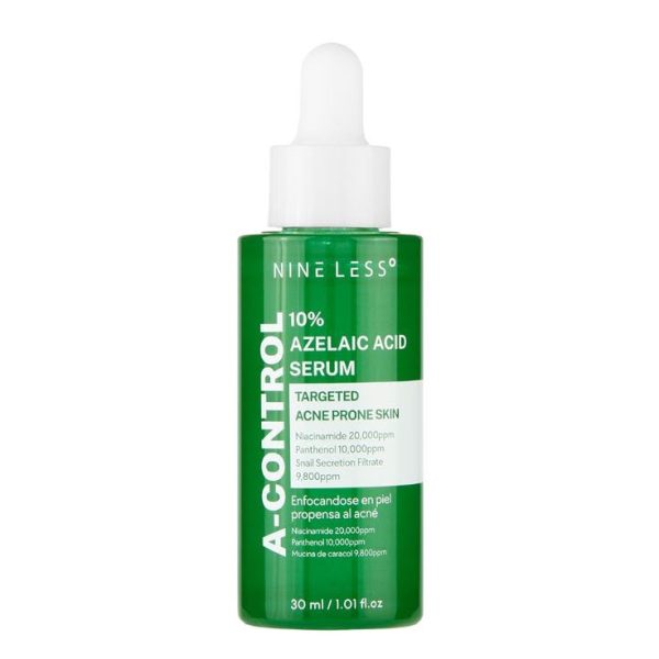 NINE LESS A Control 10% Azelaic Acid Serum – 30ml / سيرم العنايه بالبشره الدهنيه من ناين ليس