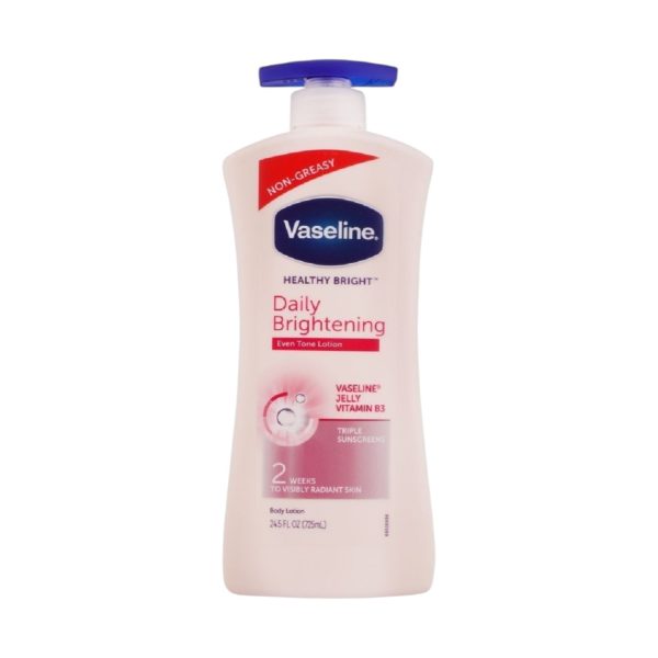 Vaseline Healthy Bright Daily Brightening Body Lotion – 600ml / لوشن مرطب من فازلين المفتح للجسم