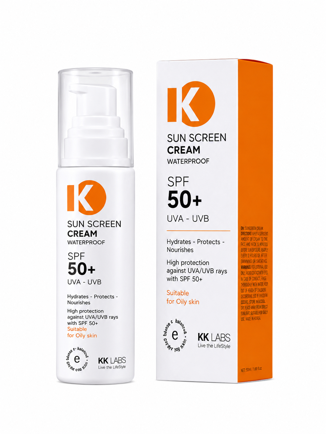 واقي الشمس KK Labs SPF 50+ للبشرة الدهنية
